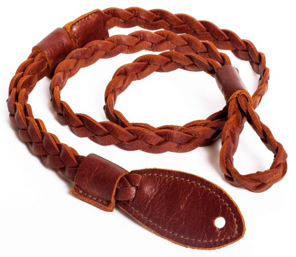 Flat Braided Leather A Style Mandolin Strap | Mandolin Store