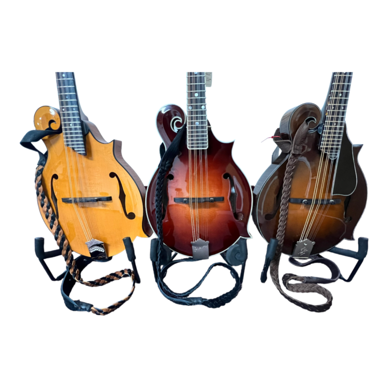 Lakota Leather Flat Braided F Mandolins Strap 3 Colors Mandolin Store