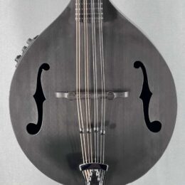 KLOS Black Carbon Timber A Style Mandolin - w/ Hardshell Case